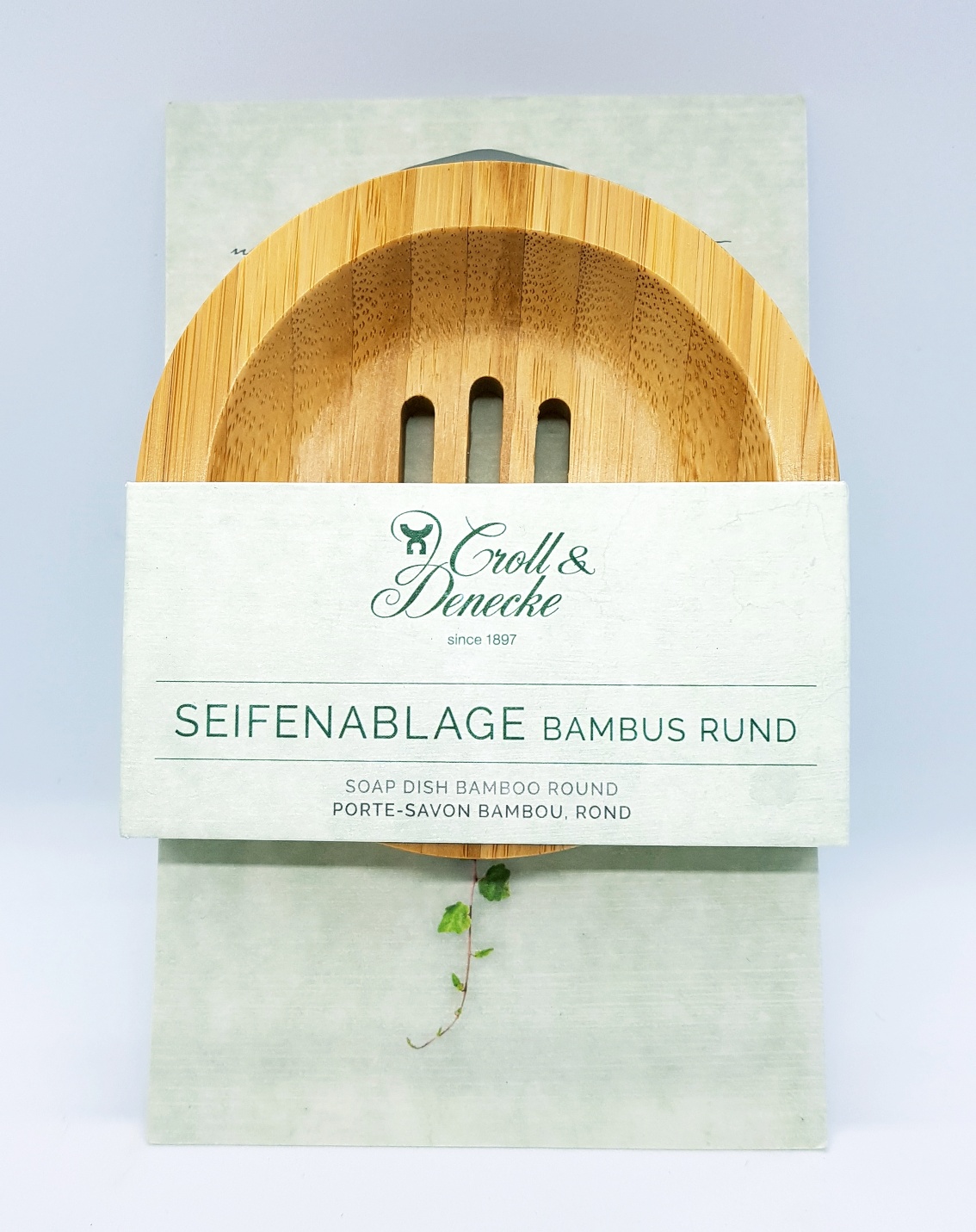 Seifenablage aus Bambus rund